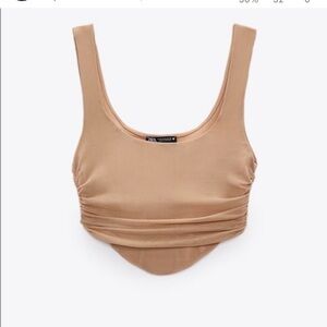 Zara Tulle Corset Top Size M